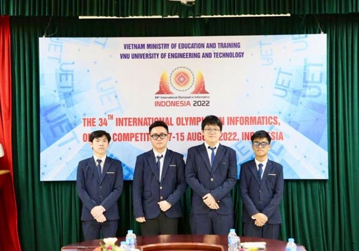 4 học sinh Việt Nam giành huy chương tại Olympic Tin học quốc tế 2022
