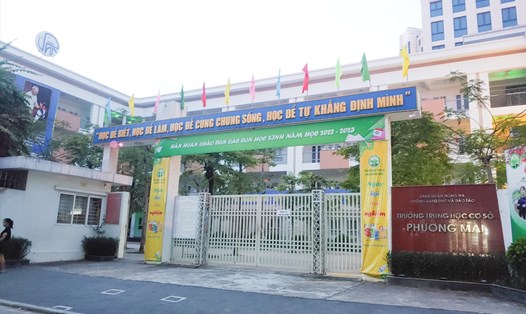 Trường THPT Phương Mai (quận Đống Đa, Hà Nội). Ảnh: Tường Vân