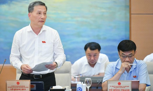 Chủ nhiệm Ủy ban Khoa học, Công nghệ và Môi trường của Quốc hội Lê Quang Huy. Ảnh: Phạm Thắng