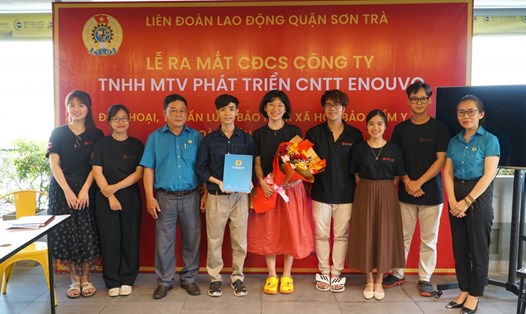 LĐLĐ quận Sơn Trà, thành phố Đà Nẵng có thêm CĐCS mới với 136 đoàn viên. Ảnh: Lê Anh Dũng