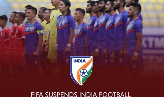 Liên đoàn bóng đá Ấn Độ bị FIFA đình chỉ, đội tuyển quốc gia của họ cũng bị ảnh hưởng. Ảnh: Asean Football