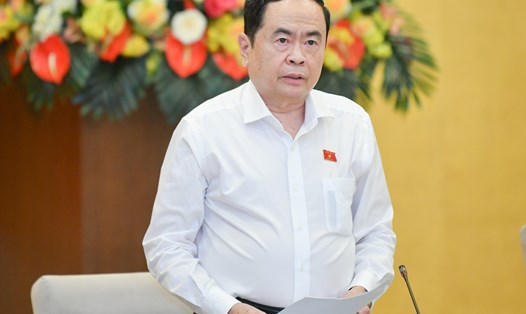 Phó Chủ tịch Thường trực Quốc hội Trần Thanh Mẫn phát biểu ý kiến. Ảnh: Phạm Thắng