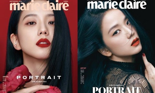 Jisoo (Blackpink) khoe khí chất sang chảnh trên bìa tạp chí. Ảnh: Marie Claire Korea