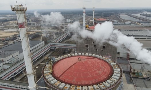 Nhà máy điện hạt nhân Zaporizhzhia ở Energodar, Ukraina. Ảnh: Sputnik
