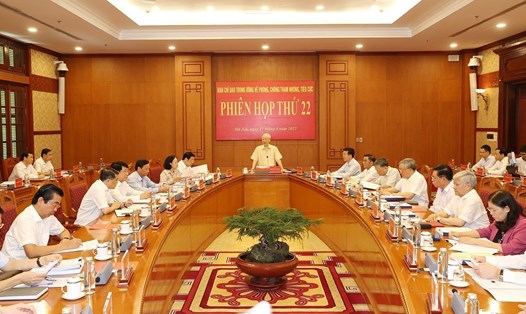 Tổng Bí thư Nguyễn Phú Trọng phát biểu chỉ đạo phiên họp. Ảnh: Phương Hoa/TTXVN