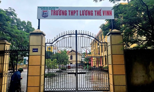 Trường THPT tư thục Lương Thế Vinh, TP.Cẩm Phả được bổ sung tuyển thêm 135 học sinh. Ảnh: CTV