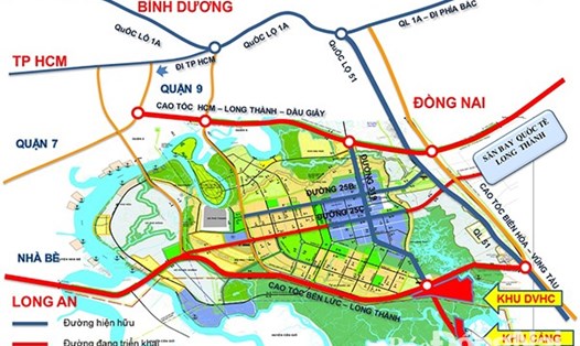 Bản đồ quy hoạch cảng Phước An và Khu công nghiệp dịch vụ hậu cần cảng Phước An, khu quy hoạch dịch vụ cảng lớn nhất tỉnh. Ảnh: H.L