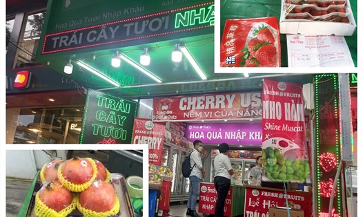 Nhiều loại trái cây không có trong danh mục nhập khẩu vào Việt Nam nhưng vẫn được bày bán công khai.