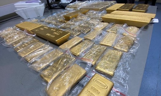 Số vàng buôn lậu bị Hải quan Nga tịch thu. Ảnh: FTS