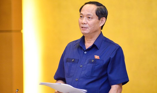 Thượng tướng Trần Quang Phương – Phó Chủ tịch Quốc hội, Trưởng Đoàn giám sát phát biểu kết luận tại buổi làm việc. Ảnh: QH