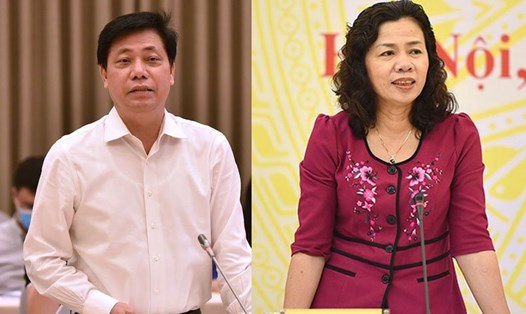 Ông Nguyễn Ngọc Đông - Thứ trưởng Bộ Giao thông Vận tải  và bà Vũ Thị Mai - Thứ trưởng Bộ Tài chính và nghỉ hưu từ ngày 1.8.