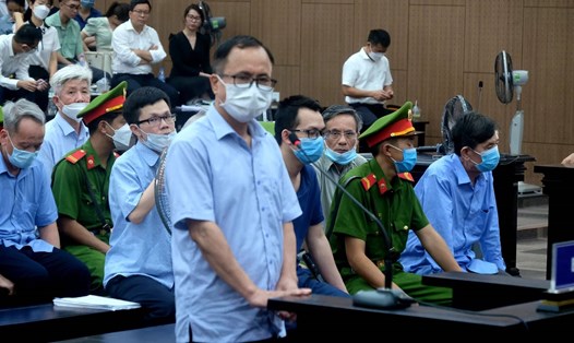 Cựu Bí thư Bình Dương Trần Văn Nam tại phiên toà sơ thẩm. Ảnh: C.H