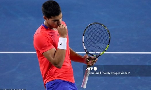 Carlos Alcaraz là tay vợt Tây Ban Nha cuối cùng bị loại tại Cincinnati Open 2022. Ảnh: AFP