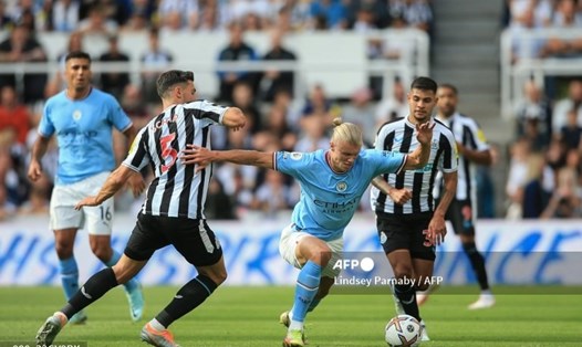 Man City có trận đấu vất vả trước chủ nhà Newcastle. Ảnh: AFP