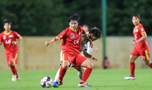 Đội TPHCM I thi đấu tại giải bóng đá nữ Cúp Quốc gia 2022. Ảnh: VFF