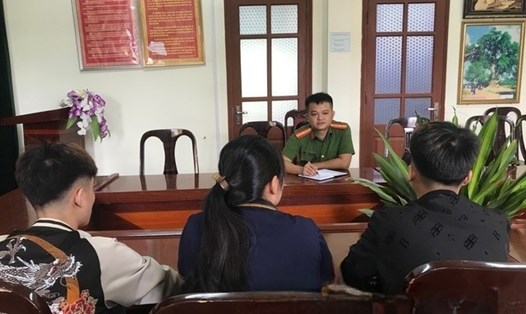 Các nạn nhân trình báo sau khi bị lừa bán sang Campuchia. Ảnh: Công an Bắc Kạn