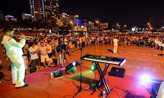 Nhiều sự kiện văn hóa được tổ chức sôi động tại Công viên Biển Đông, Đà Nẵng. Ảnh: TL