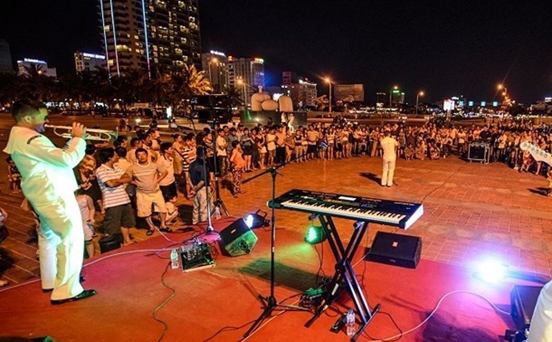 Nhiều sự kiện văn hóa được tổ chức sôi động tại Công viên Biển Đông, Đà Nẵng. Ảnh: TL