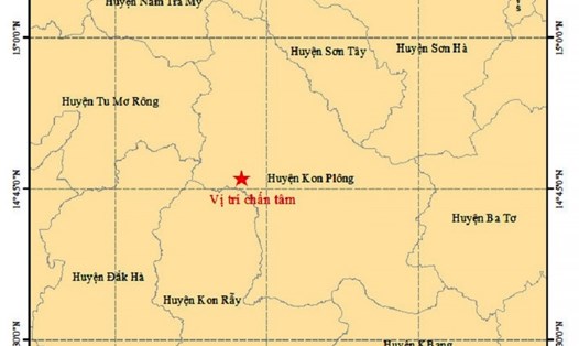 Liên tiếp xảy ra 7 trận động đất tại Kon Tum. Ảnh: Viện Vật lý địa cầu