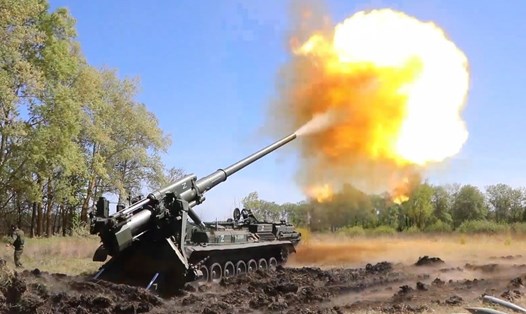 Quân đội Nga chiếm 12km2 ở tỉnh Nikolaev, miền nam Ukraina. Ảnh: Bộ Quốc phòng Nga