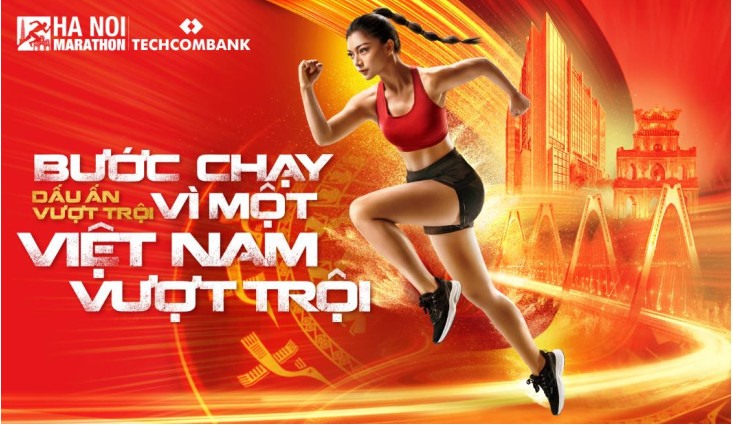 Giải chạy Hà Nội Marathon Techcombank. Ảnh Hồng Anh