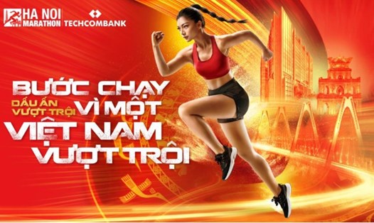 Giải chạy Hà Nội Marathon Techcombank. Ảnh Hồng Anh