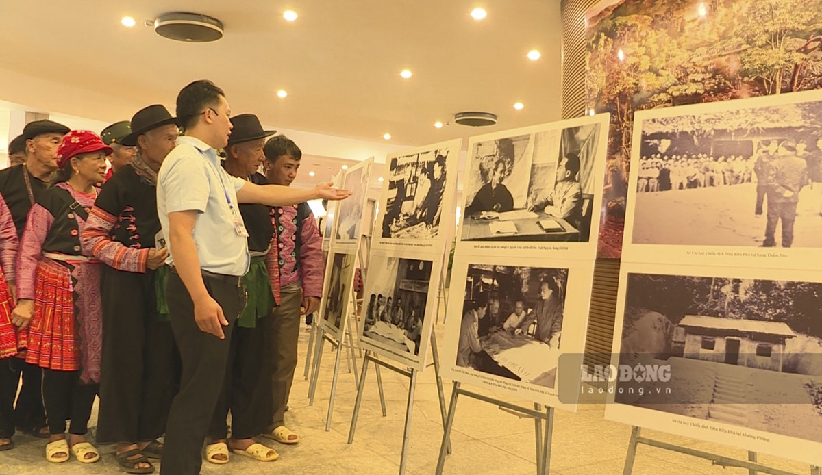 Bảo tàng Chiến thắng lịch sử Điện Biên Phủ tổ chức triển lãm ảnh với chủ đề “Dấu ấn của Đại tướng Võ Nguyên Giáp với Điện Biên Phủ”. Ảnh: PV