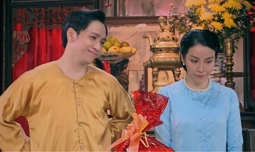 Ngô Phương Anh và Bạch Công Khanh trong phim “Duyên kiếp”. Ảnh: NVCC.
