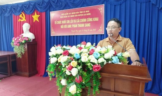 Ông Phan Thanh Sang, người bị truy tố oan sai tại tỉnh Cà Mau hơn 2 năm trời kêu oan đã được xin lỗi nhưng ông không chấp nhận lời xin lỗi đồng thời đòi bồi thường theo luật định. Ảnh: Nhật Hồ