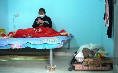 Một công nhân ở Bắc Ninh thuê trọ gần KCN Quế Võ. Ảnh: Anh Vũ