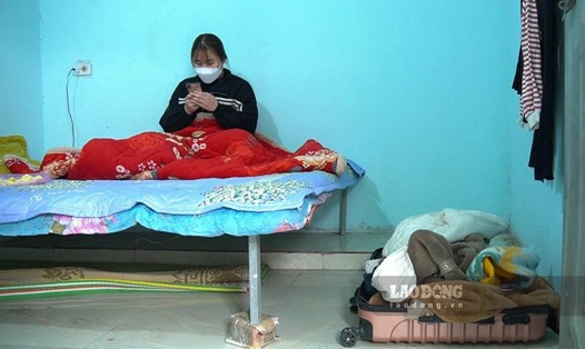 Một công nhân ở Bắc Ninh thuê trọ gần KCN Quế Võ. Ảnh: Anh Vũ