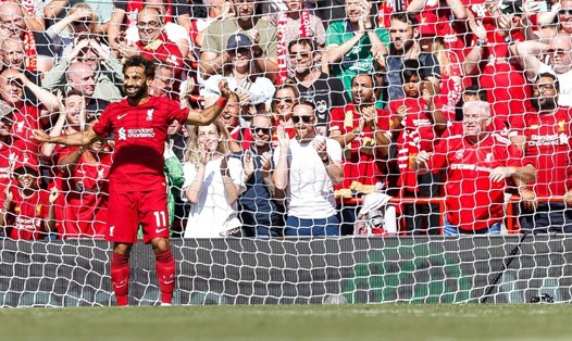 Liverpool thắng 9-0, mang lại nụ cười cho người hâm mộ nhưng bằng cách nào đó, Mohamed Salah không ghi bàn và cũng không có đường kiến tạo nào. Ảnh: EPL