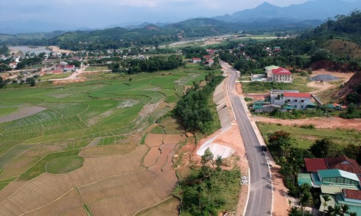 Huyện Sơn Hà, tỉnh Quảng Ngãi nơi xảy ra động đất.