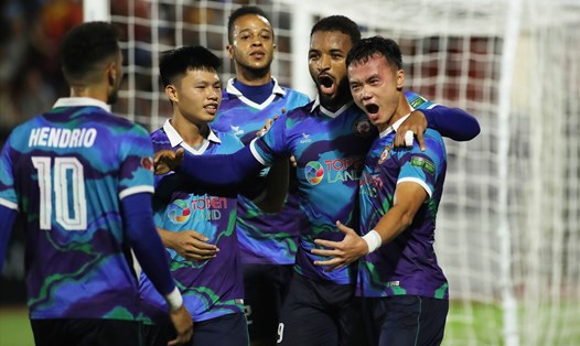 Bình Định leo lên vị trí thứ 2 V.League 2022. Ảnh: BDFC