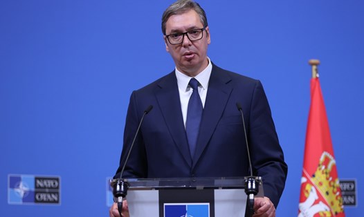 Tổng thống Serbia Aleksandar Vucic. Ảnh: AFP