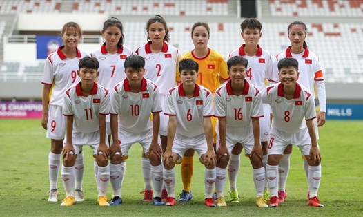 U18 nữ Việt Nam đã sẵn sàng cho trận chung kết U18 nữ Đông Nam Á 2022 gặp U18 Australia. Ảnh: VFF