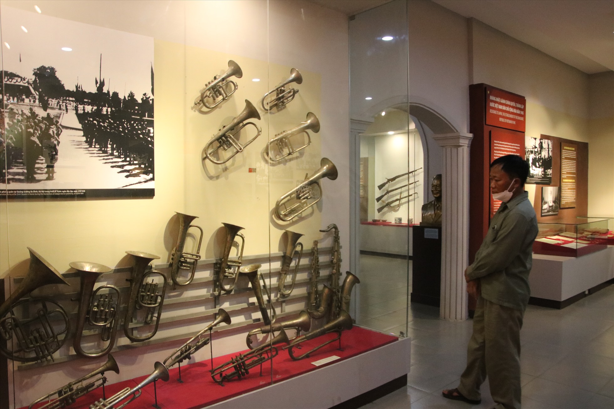 Âm thanh hùng tráng từ bộ kèn cử hành Quốc ca ngày thành lập Nước