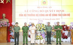 Đại tá Đinh Văn Nơi nhận nhiệm vụ Giám đốc Công an tỉnh Quảng Ninh