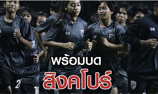 U18 nữ Thái Lan gặp U18 nữ Myanmar tại trận tranh hạng ba giải U18 nữ Đông Nam Á. Ảnh: FAT