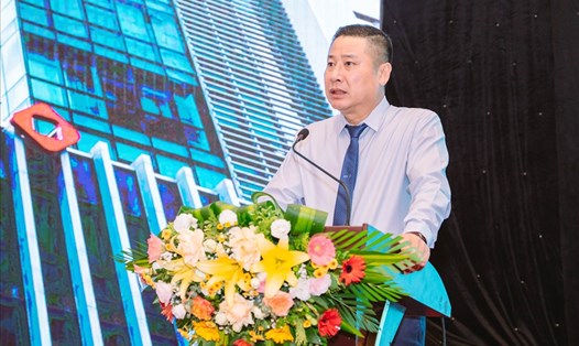 Ông Trần Hoài An, Tổng Giám đốc BIC báo cáo Hội nghị về kết quả kinh doanh 6 tháng đầu năm 2022