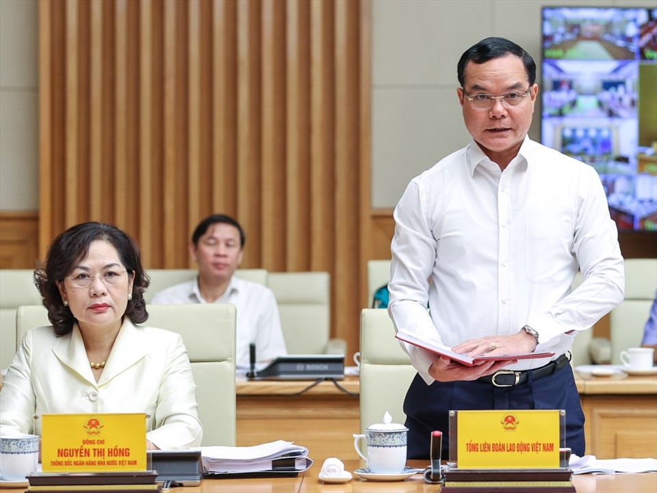 Chủ tịch Tổng Liên đoàn Lao động Việt Nam Nguyễn Đình Khang. Ảnh: T.Vương