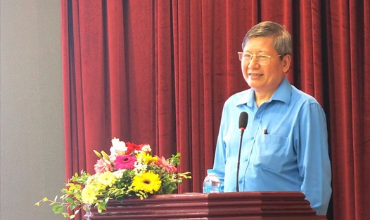 Phó Chủ tịch Thường trực Tổng LĐLĐVN Trần Thanh Hải phát biểu tại hội nghị. Ảnh: Ngọc Tú