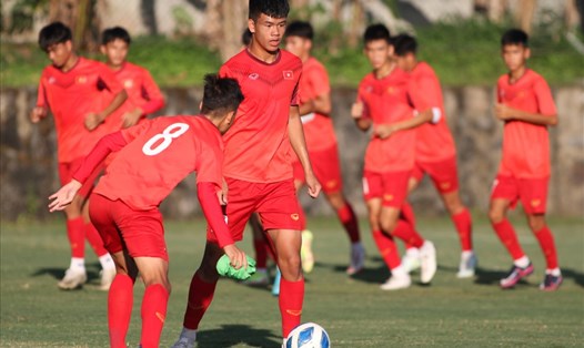 U16 Việt Nam rất quyết tâm giành chiến thắng trước đội chủ nhà U16 Indonesia ở trận đấu tranh ngôi nhất bảng A diễn ra ngày 6.8 tới đây. Ảnh: VFF