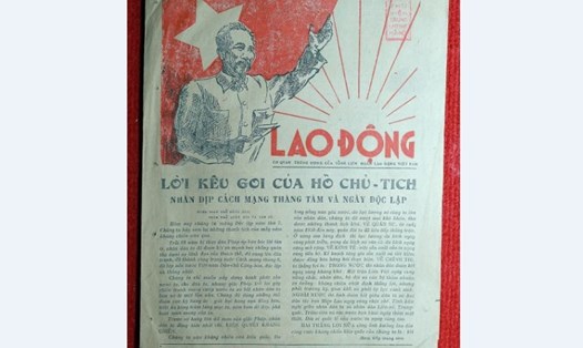 Báo Lao Động đăng Lời kêu gọi của Hồ Chủ Tịch.