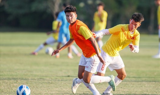 U16 Việt Nam sẵn sàng quyết đấu với U16 Indonesia. Ảnh: VFF