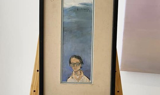 Tác phẩm "Như là mây giang hồ" của họa sĩ Đinh Cường vẽ Trịnh Công Sơn. Ảnh: PTH