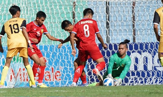 U16 Lào có chiến thắng huỷ diệt 10-0 tại giải vô địch U16 Đông Nam Á 2022. Ảnh: AFF
