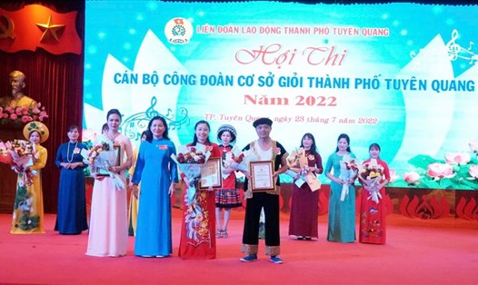 LĐLĐ TP.Tuyên Quang tổ chức hội thi "Cán bộ công đoàn cơ sở giỏi". Ảnh: CĐTQ