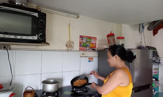 Một hộ gia đình công nhân lao động sinh sống trong khu nhà ở xã hội IDICO. Ảnh: Hà Anh Chiến
