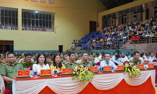 Các đại biểu dự Ngày hội toàn dân bảo vệ an ninh Tổ quốc tại tỉnh Quảng Trị. Ảnh: Hưng Thơ.